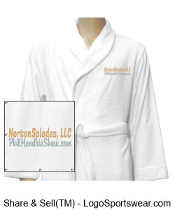 The OFFICIAL on-set bathrobe of Chris Norton (White) Design Zoom